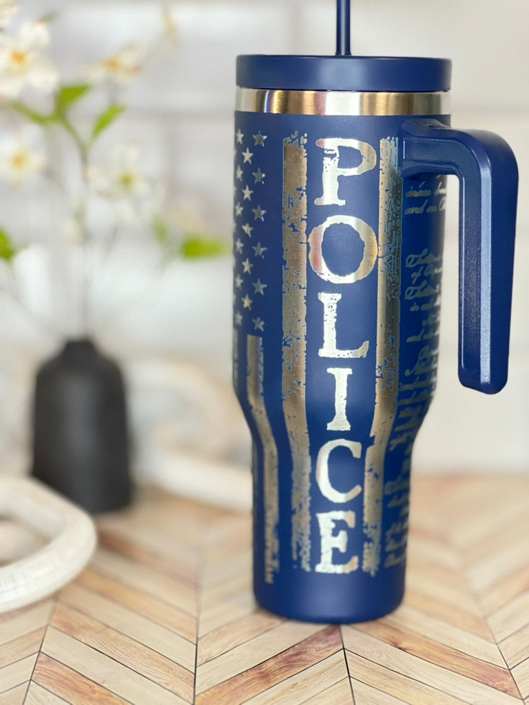 Police 40oz Tumbler