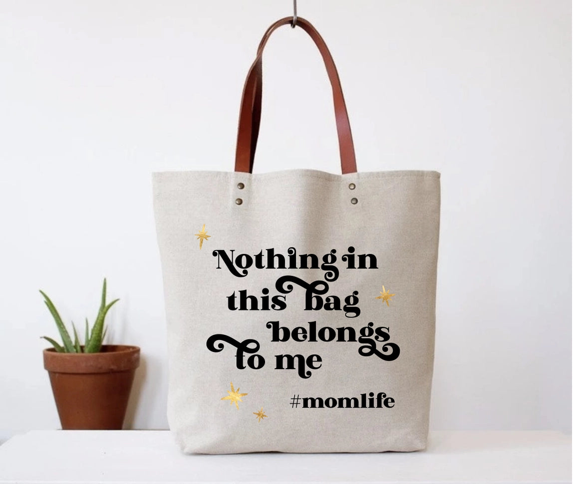 Hashtag Mom Life Tote Bag